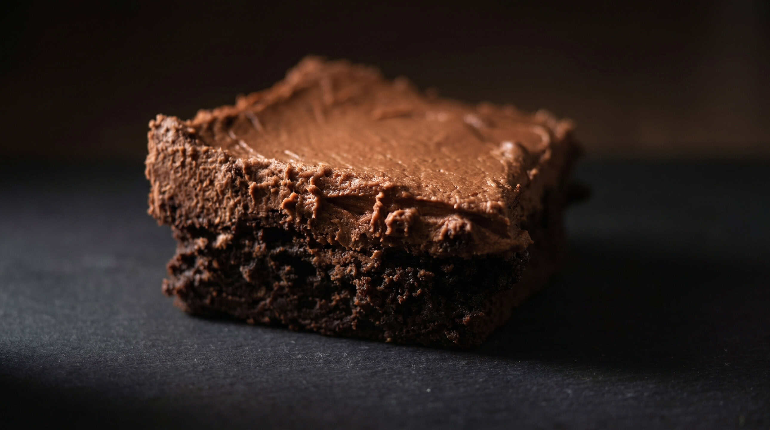 A frosted chocolate brownie sliced into rich, fudgy squares